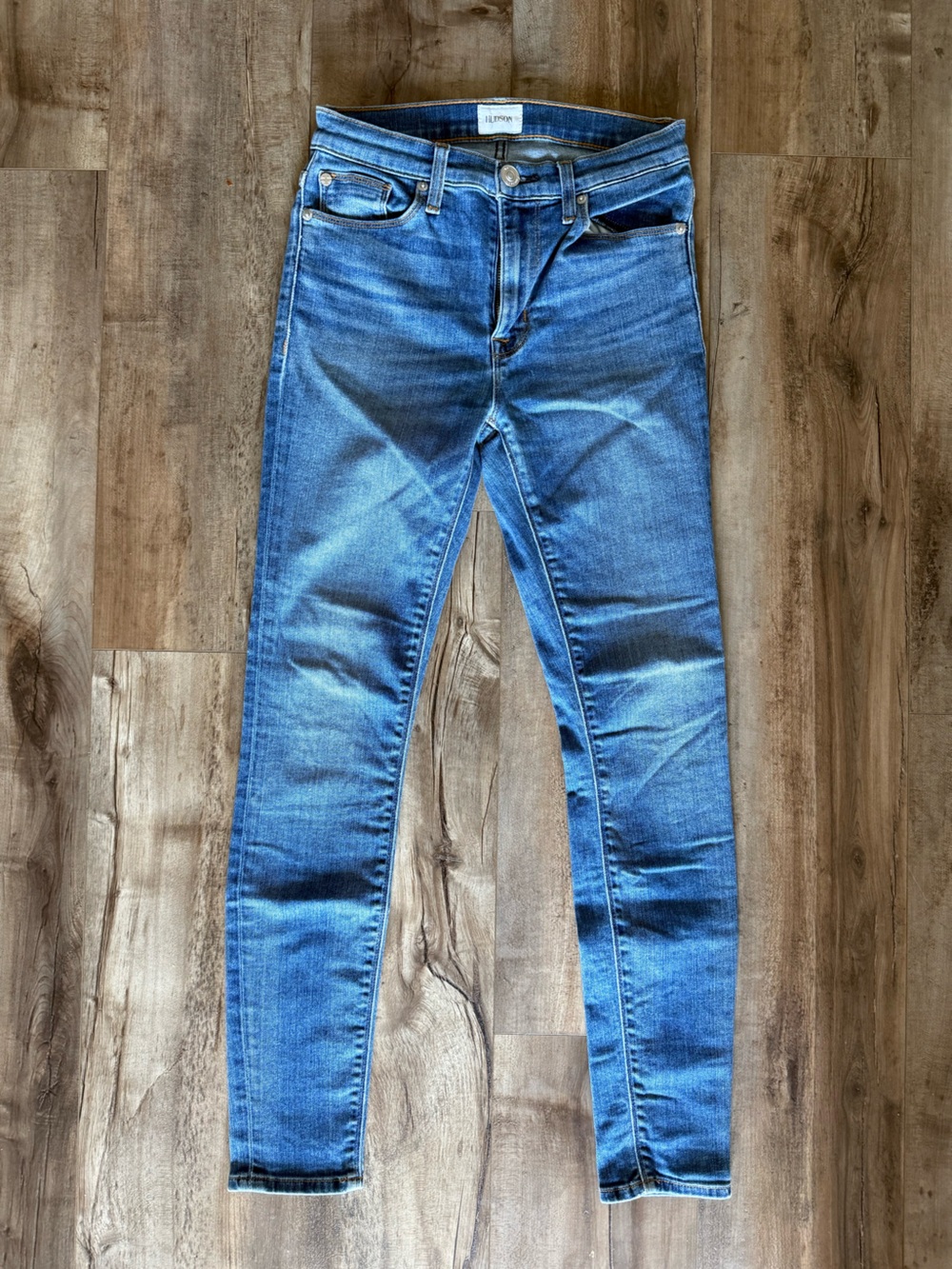 Hudson Skinny Ankle Jeans Light Blue Wash Denim High Rise Size 25 Back to School